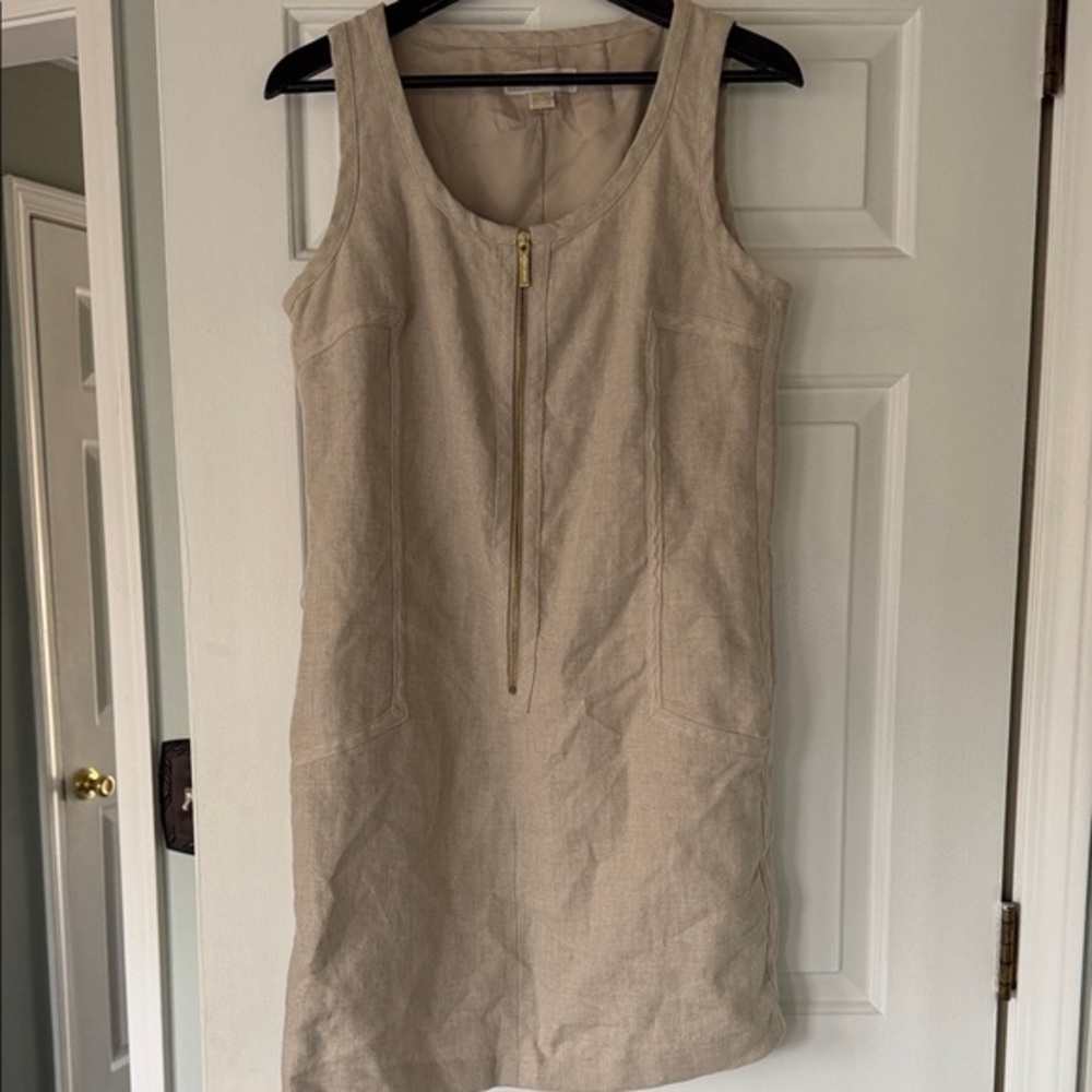 MICHAEL Michael Kors Tan Sleeveless Mini Dress